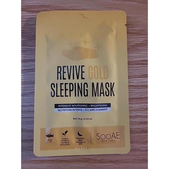 Soo’AE Revive Gold Sleeping Mask. Pack Units 12Units New In Box12 Packs 144Total